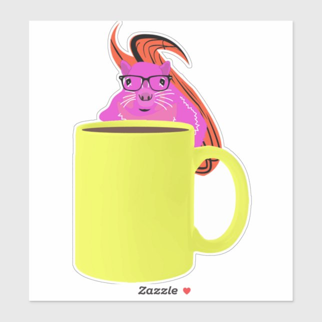 Sticker Écureuil coquin #379 (Feuille)