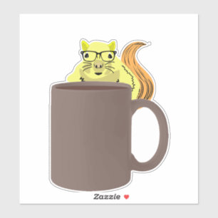 Sticker Écureuil coquin #419