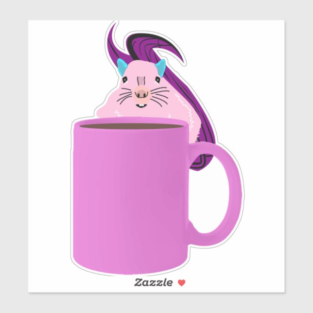 Sticker Écureuil coquin #465 (Feuille)