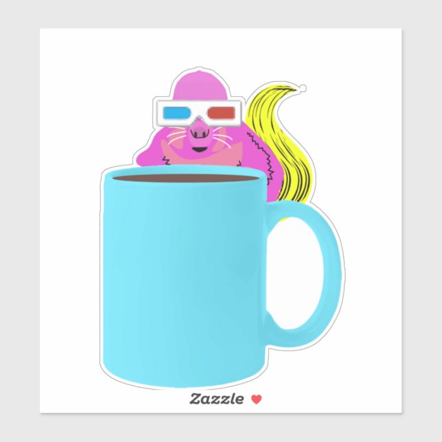 Sticker Écureuil coquin #513 (Feuille)