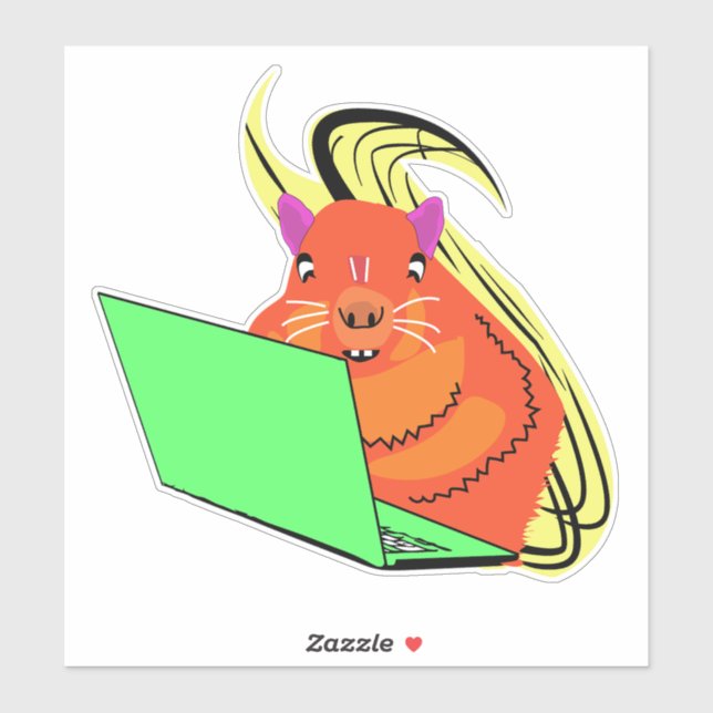 Sticker Écureuil coquin #54 (Feuille)