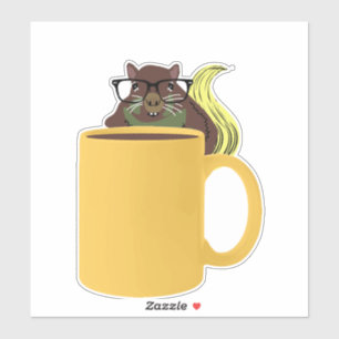 Sticker Écureuil coquin #551