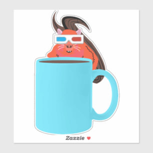 Sticker Écureuil coquin #711