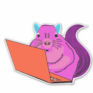 Sticker Écureuil coquin #76