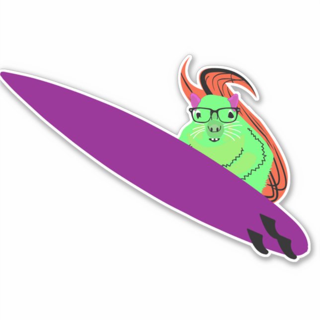 Sticker Écureuil coquin #89 (Devant)