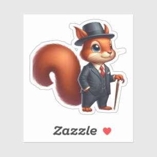 Sticker écureuil, écureuil patron