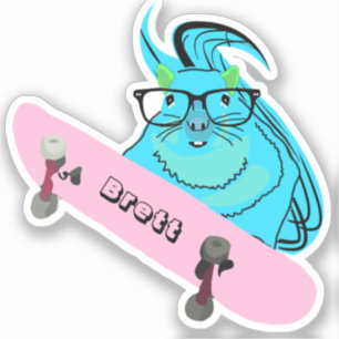 Sticker Écureuil vilain #501 Brett Skateboarding