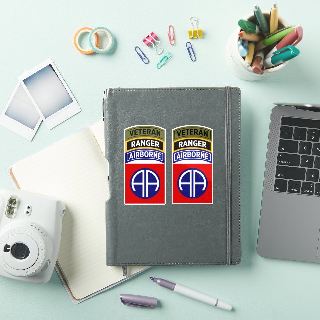 Sticker Écusson de vétéran Ranger de la 82e Airborne (Couverture iPad)