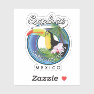 Sticker écusson de voyage explorer cabo san lucas mexique