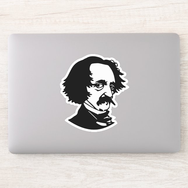 Sticker Edgar Allan Poe (Ordinateur)