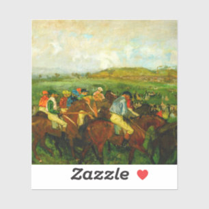 Sticker Edgar Degas Équitation
