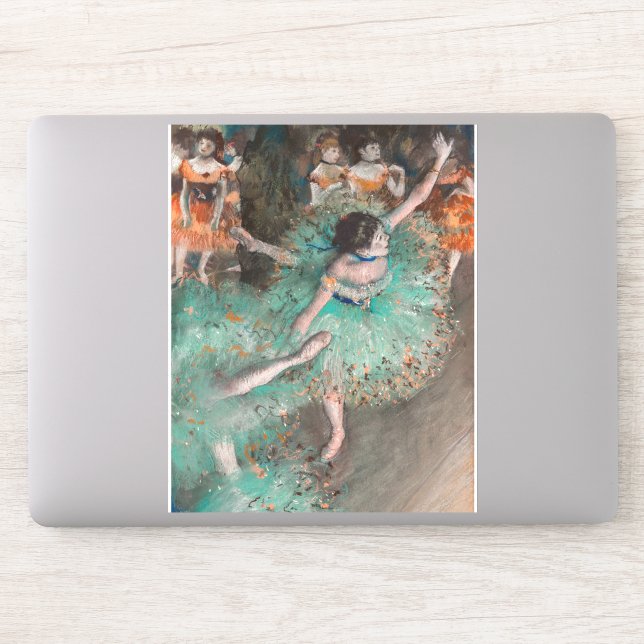 Sticker Edgar Degas - Swaying Dancer / Danseuse en vert (Ordinateur)