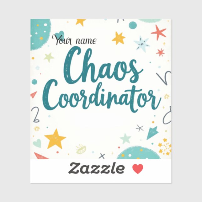 Sticker Editable Chaos Organizer School (Feuille)