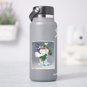 Sticker Edouard Manet - Fleurs dans un Vase de Cristal