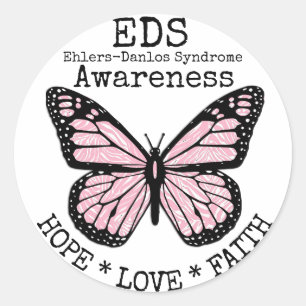 Sticker EDS pour PInk Zebra Ehlers-Danlos