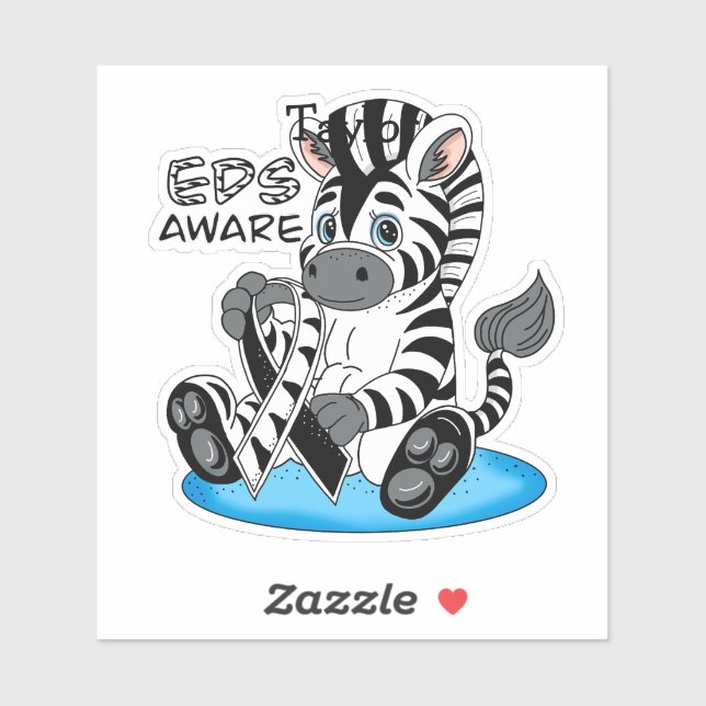 Sticker EDS Sensibilisation Zebra Ribbon (Feuille)