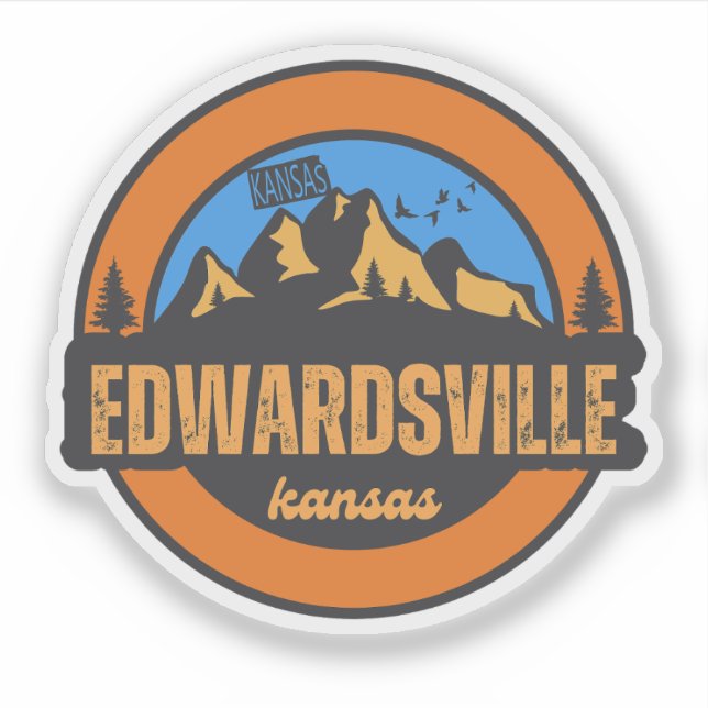 Sticker Edwardsville, Kansas (Devant)