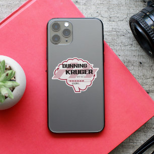 Sticker Effet de Kruger de Dunning Sarcastique Illustratio