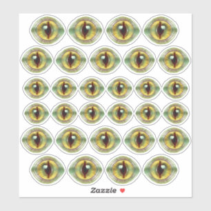 Sticker Effrayant Lizard Alien Dragon Dinosaur Monster Eye
