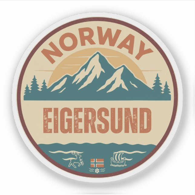 Sticker Eigersund, Norvège Norvège (Devant)