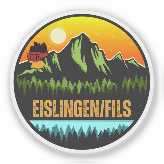 Sticker Eislingen Fils, Bade-Wurtemberg Allemagne (Devant)