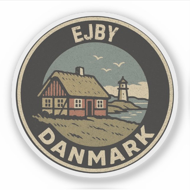 Sticker Ejby, Danemark Danemark  (Devant)