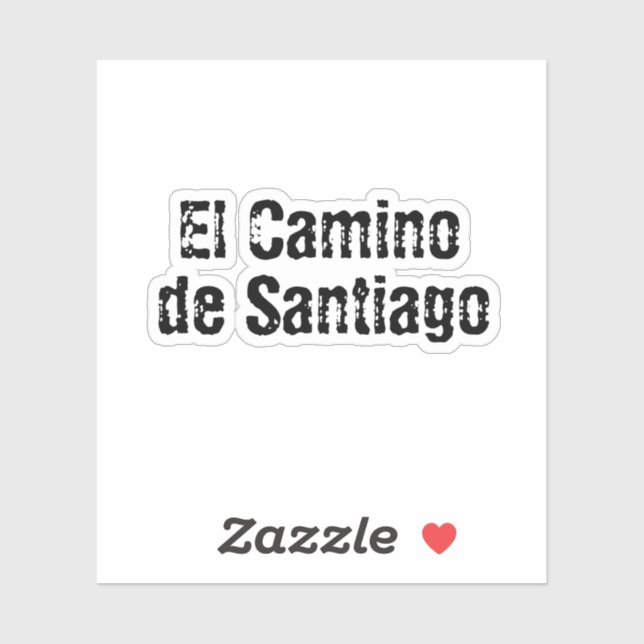 Sticker El Camino de Santiago (Feuille)