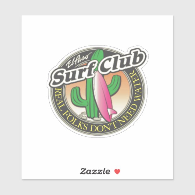 Sticker El Paso Surf Club UNISEX (Feuille)