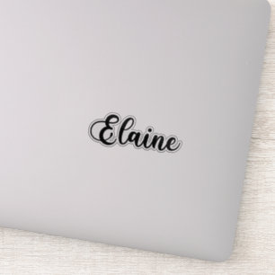 Sticker Elaine Nom - Calligraphie manuscrite