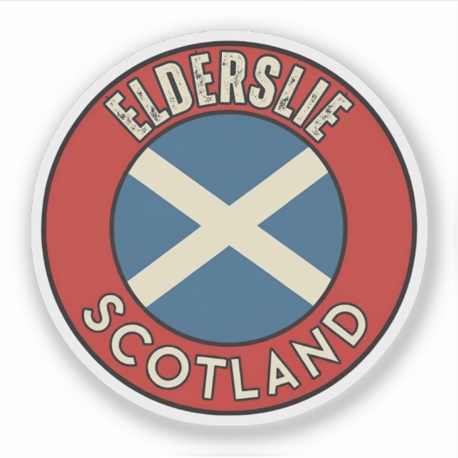 Sticker Elderslie, Écosse (Devant)