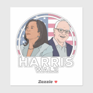 Sticker Élection de Harris Walz