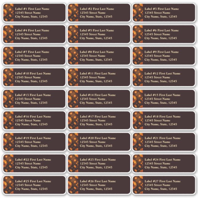 Sticker Elegant Classic Boho Modern Gold #901 Wedding (Devant)