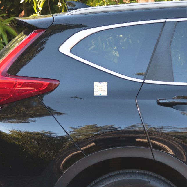 Sticker Elegant Floral Eid al-Adha  (Dos de voiture)