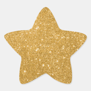 Sticker Elegant Gold Parties scintillant Star