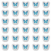 Sticker Papillon Monarque bleu sticker you