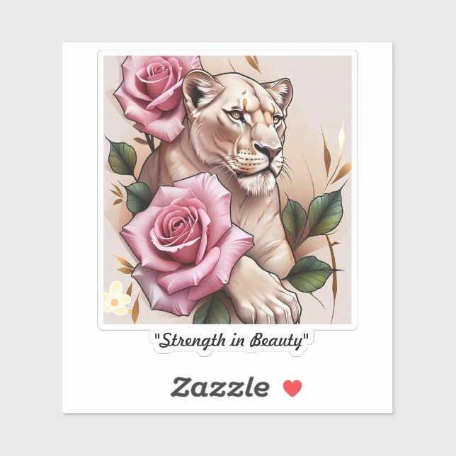 Sticker "Élégant pouls sauvage" (Feuille)