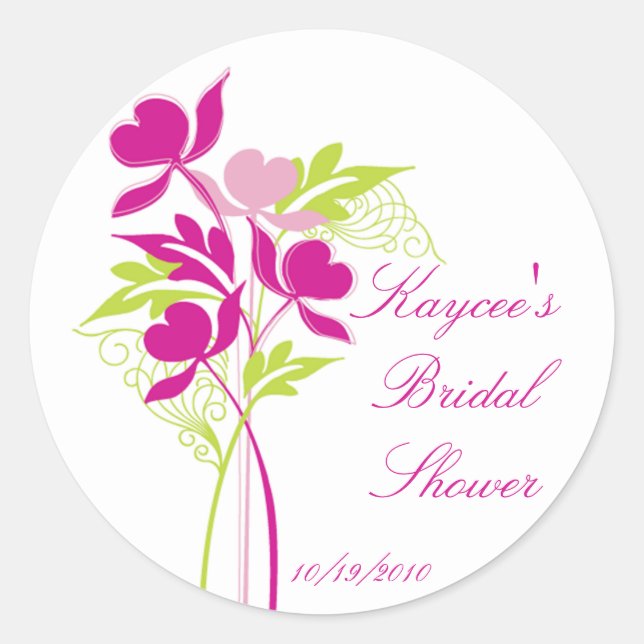 Sticker élégant pour Fête des mariées de bouquet r (Devant)