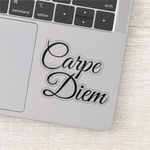 Sticker Élégant Script Carpe Diem Motivation