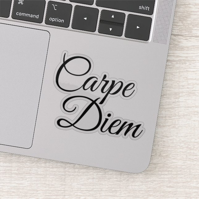 Sticker Élégant Script Carpe Diem Motivation (Détail)