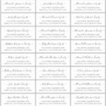 Sticker Élégant Script noir blanc Mariage Adresse du clien<br><div class="desc">Script moderne élégant noir et blanc minimaliste Mariage Nom d'hôte Adresse personnalisée Stickers Étiquette  personnalisés. Le nom de l'invité est écrit dans un tourbillonnant cursif écrit à la main en caractères d'écriteau. Il y a 24 autocollants.</div>
