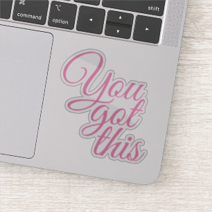 Sticker Élégant script Vous avez cette motivation