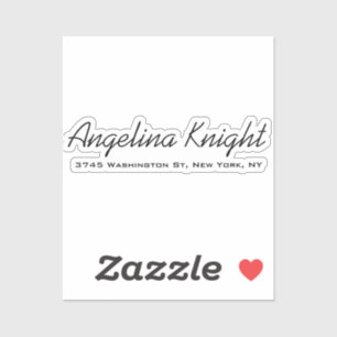 Sticker Élégant stylé tendance unique écriture manuscrite