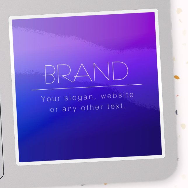 Sticker Élégant texte modifiable et couleur violet moderne (Créateur téléchargé)