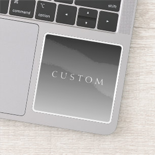 Sticker Élégant texte sur simple moderne gris ombre dégrad