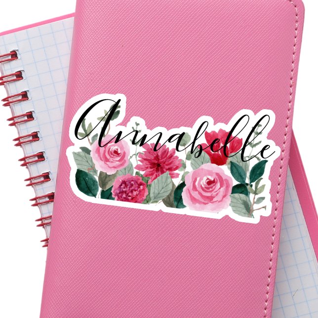 Sticker Elégante aquarelle moderne Floral (Créateur téléchargé)