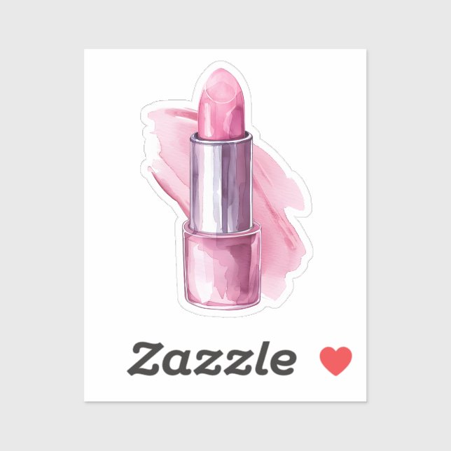 Sticker Éléments de coquette de l'aquarelle (Feuille)