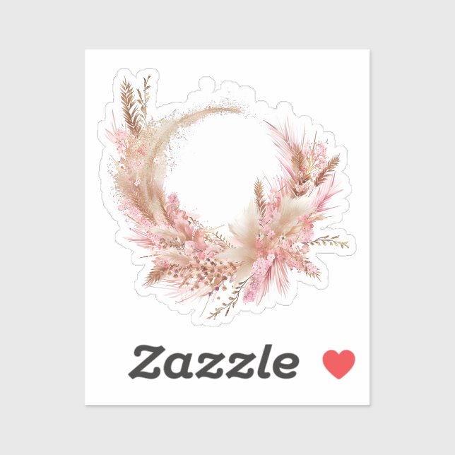 Sticker Éléments de coquette de l'aquarelle (Feuille)
