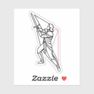 Sticker éléments métalliques futuristes signets