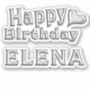 Sticker Elena Happy Birthday