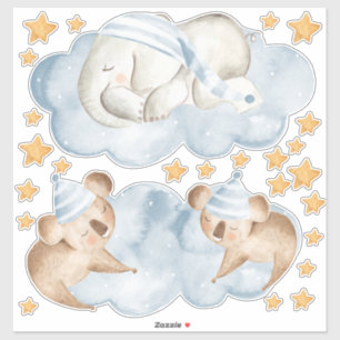 Sticker Eléphant couché Koala Bear Chambre Ensemble
